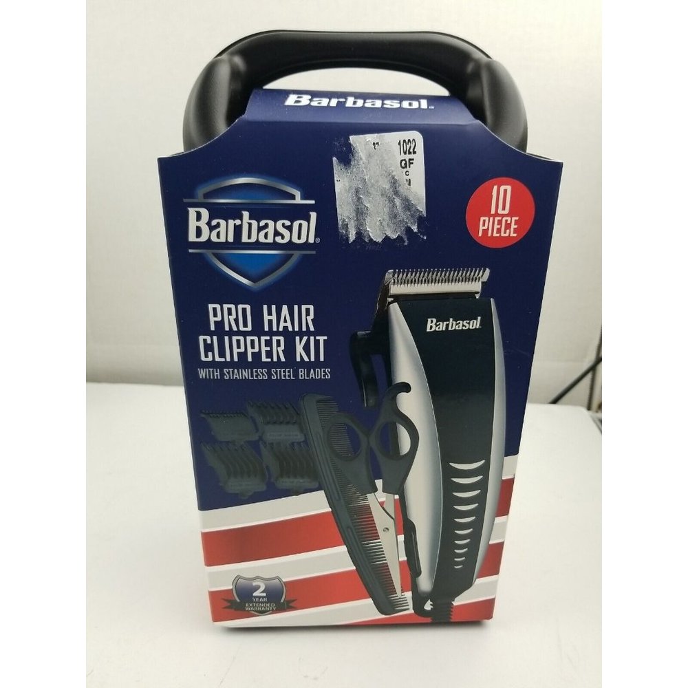 Barbasol Pro Hair 10 Piece Clipper Kit - Brand New